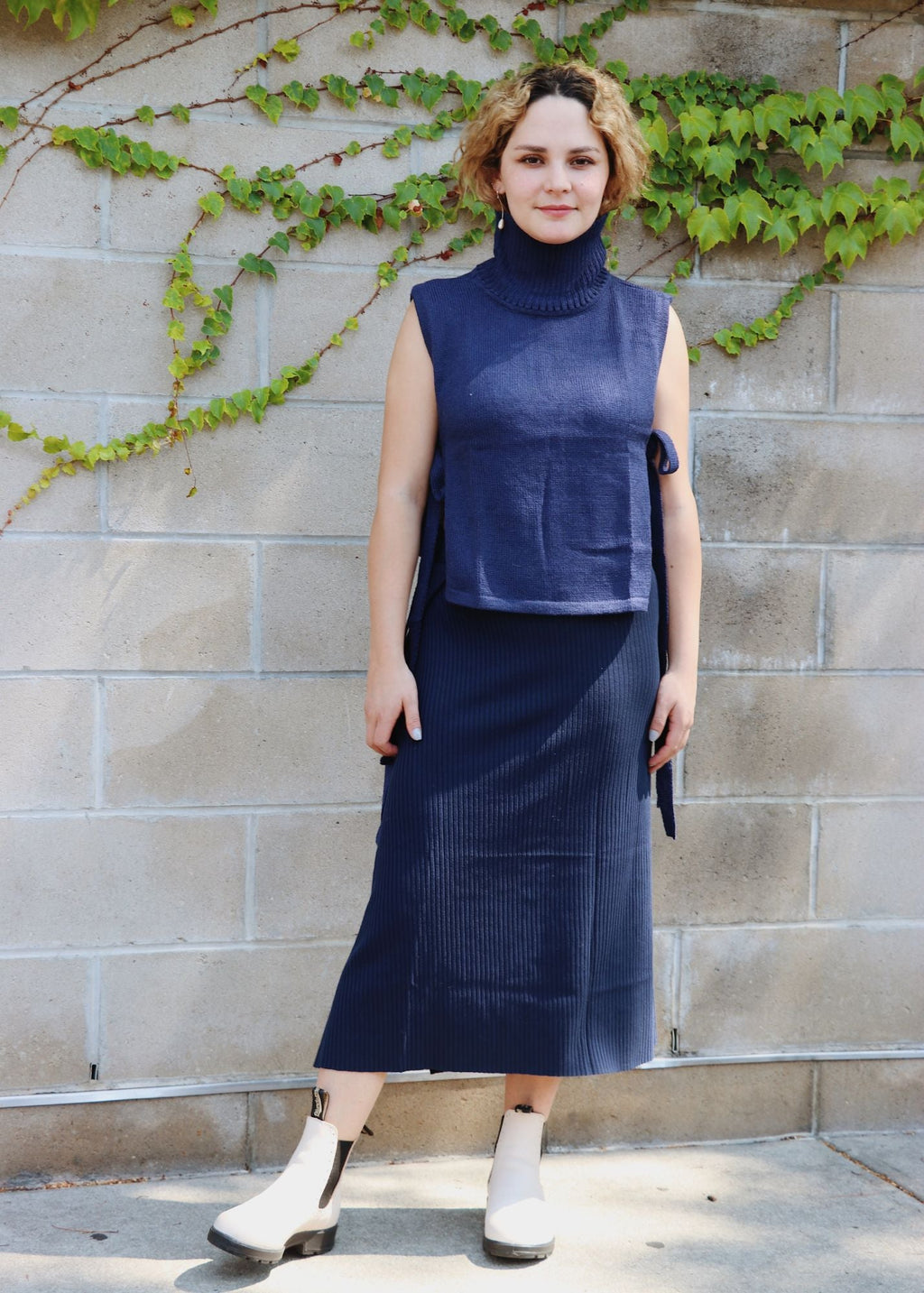 Andes Alpaca Vest — hand-knitted alpaca vest, lightweight and timeless layering piece, handmade in Bolivia.