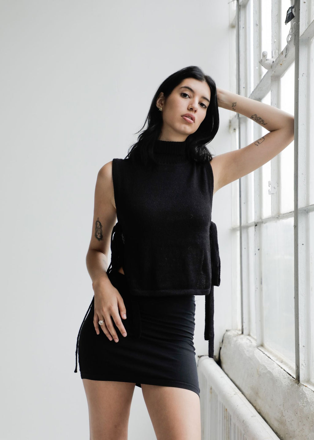 Andes Alpaca Vest — hand-knitted alpaca vest, lightweight and timeless layering piece, handmade in Bolivia.