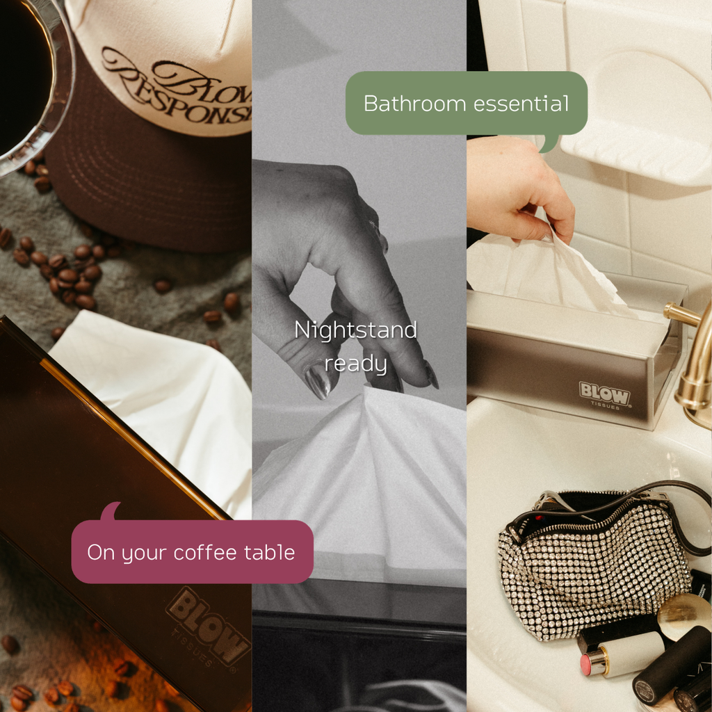 Blow Tissues Refillable Tissue Kit Espresso Yourself Blow Kit
