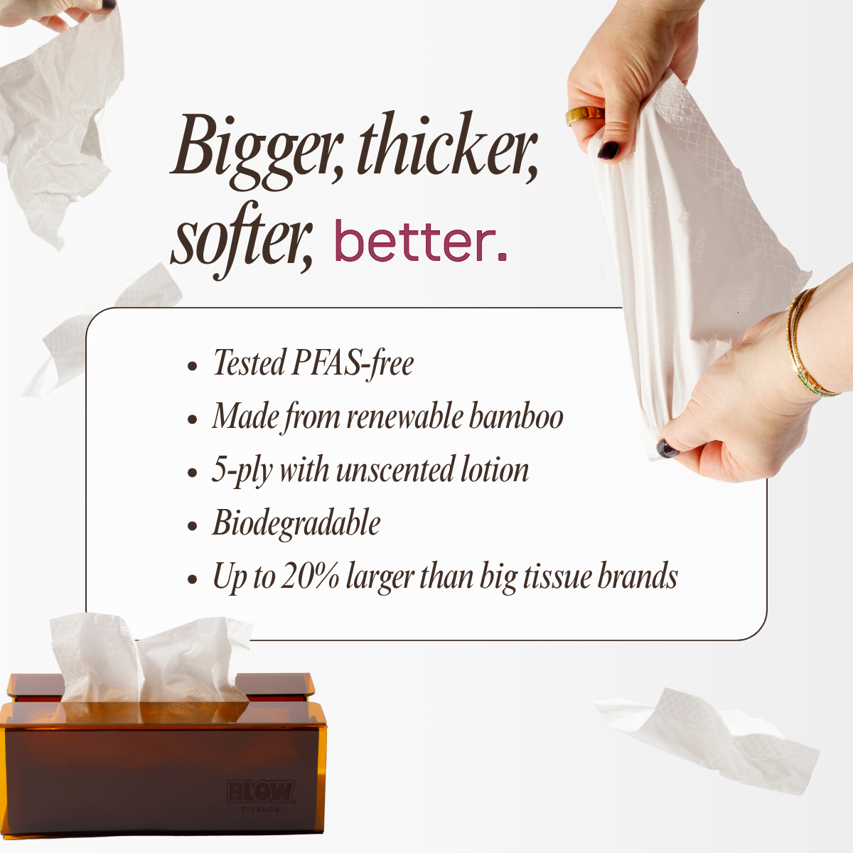 Blow Tissues Refillable Tissue Kit Espresso Yourself Blow Kit