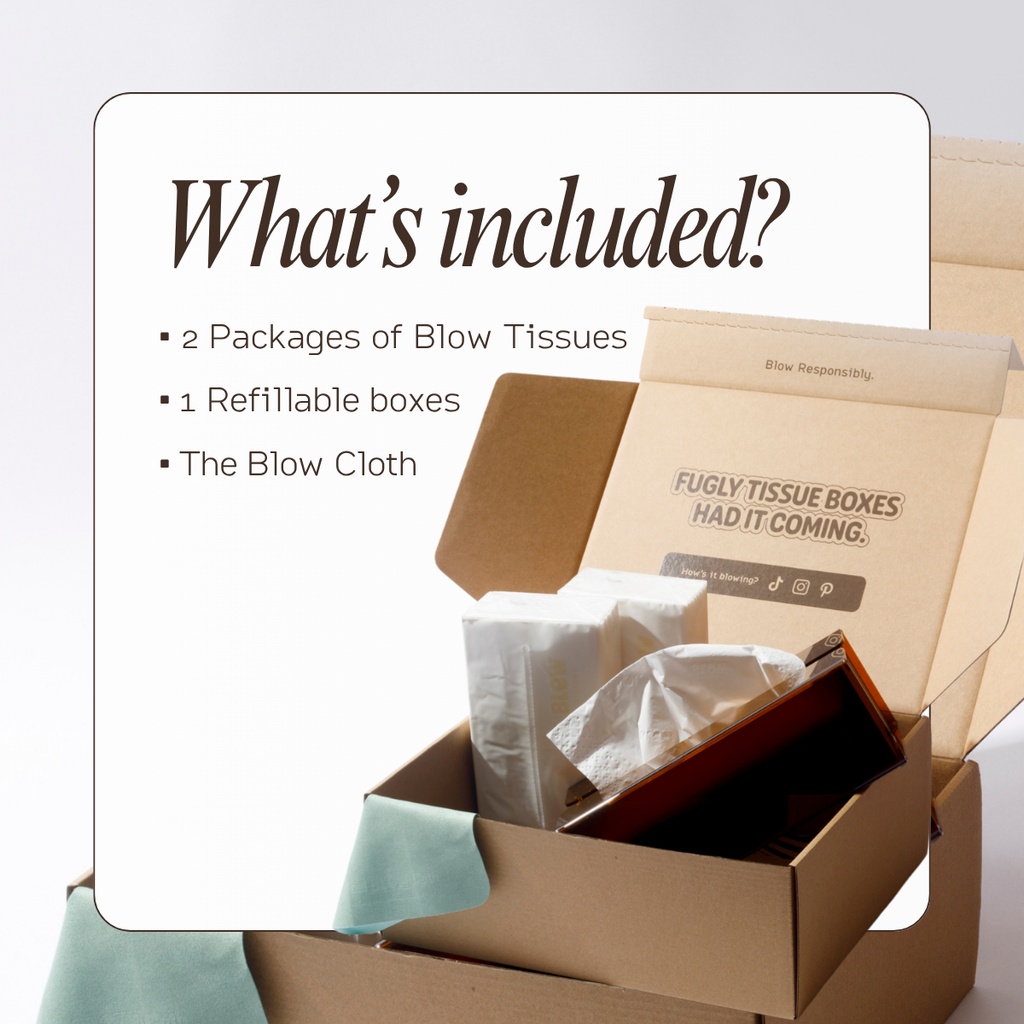 Blow Tissues Refillable Tissue Kit Espresso Yourself Blow Kit