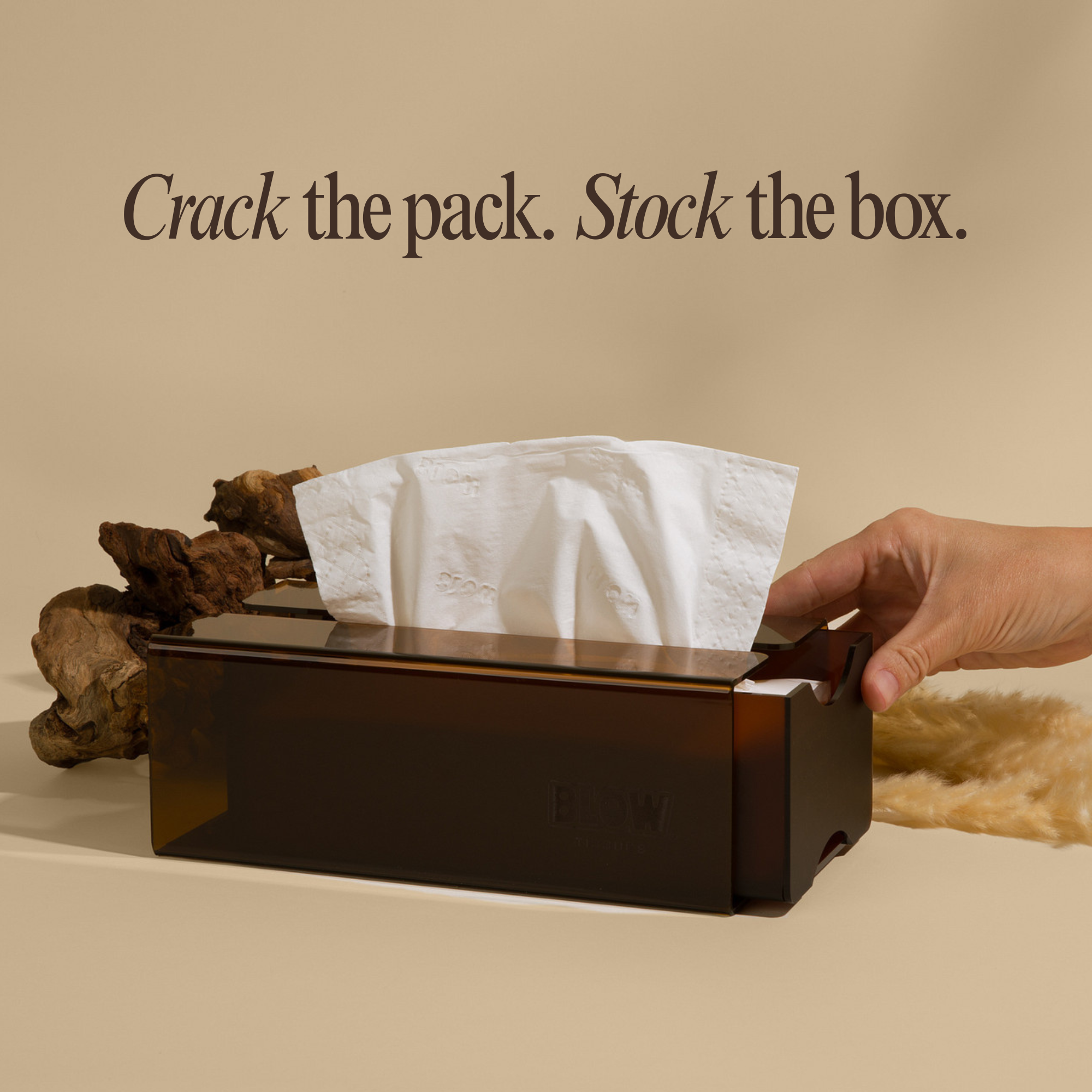 Blow Tissues Refillable Tissue Kit Espresso Yourself Blow Kit