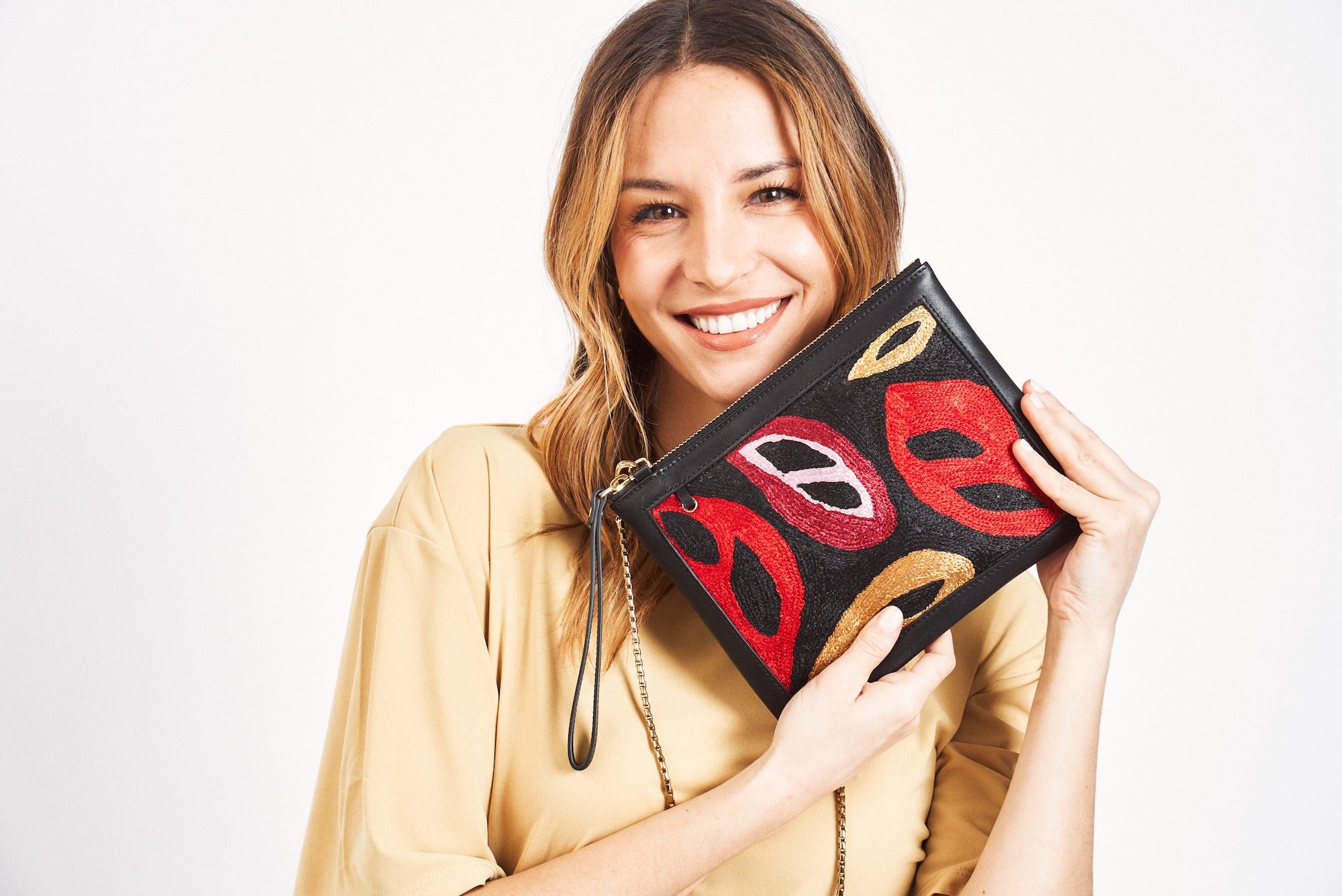 Fiery Clutch/ Crossbody Bag