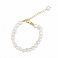 gold freshwater pearl bracelet 