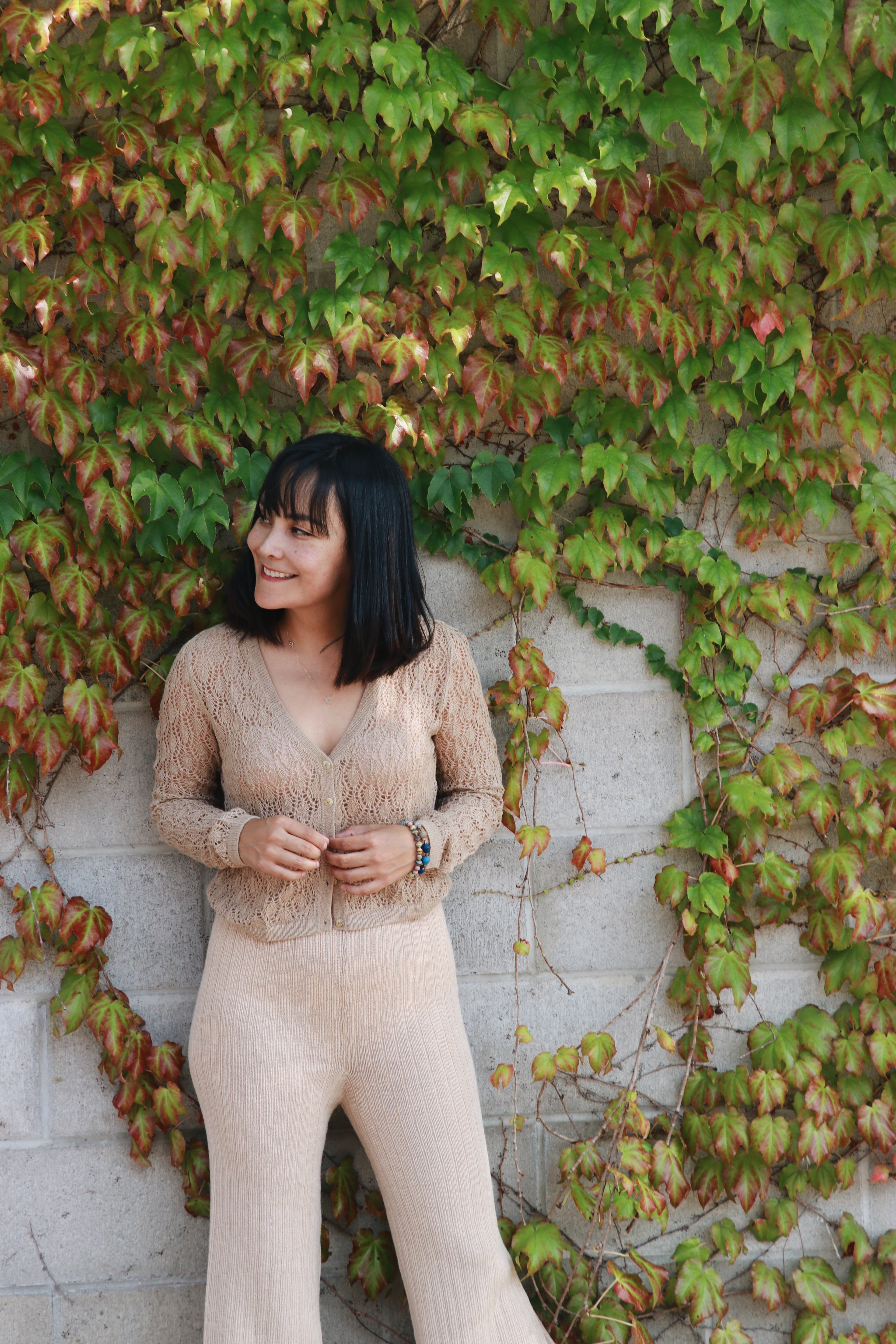 Wara V Alpaca Crop Cardigan