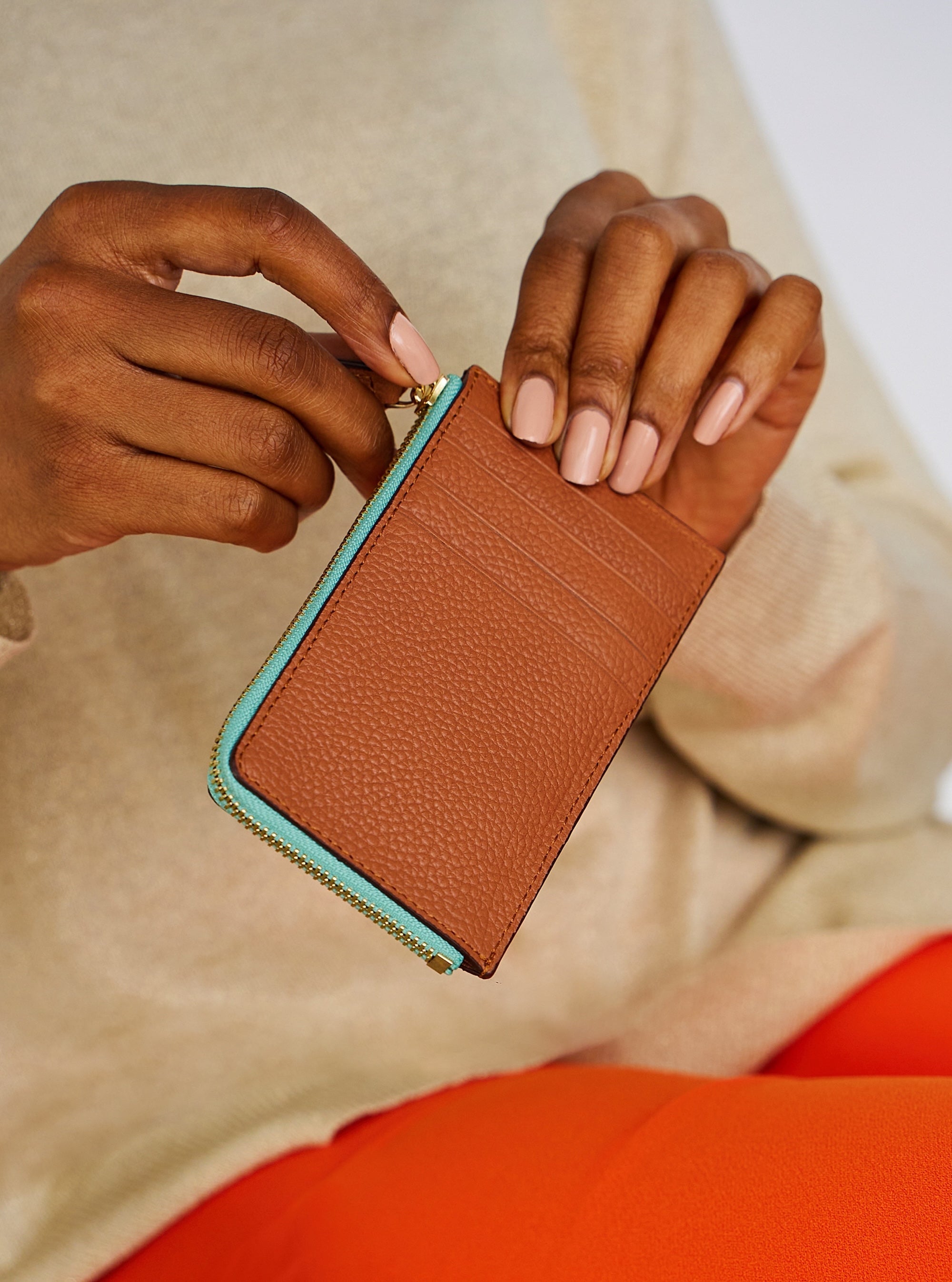 Kate Slim Zip Card Holder