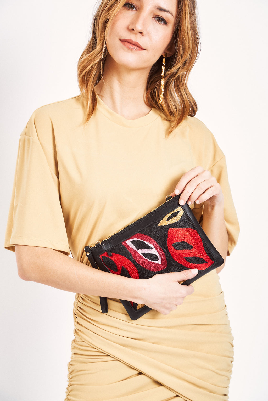 Fiery Clutch/ Crossbody Bag