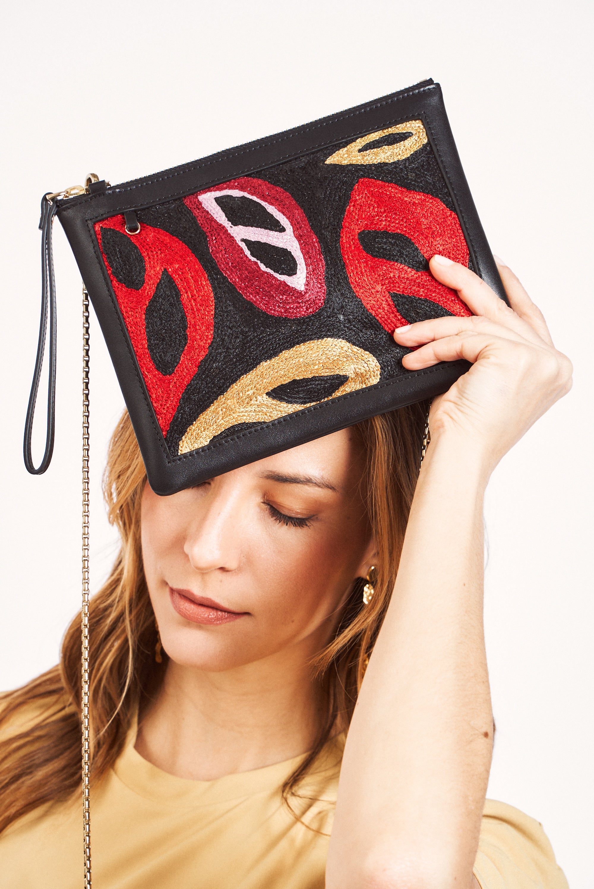 Fiery Clutch/ Crossbody Bag