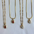 THE BIANCA PENDANT - Decollective -  - VERMEIL SNAKE CHAIN - 