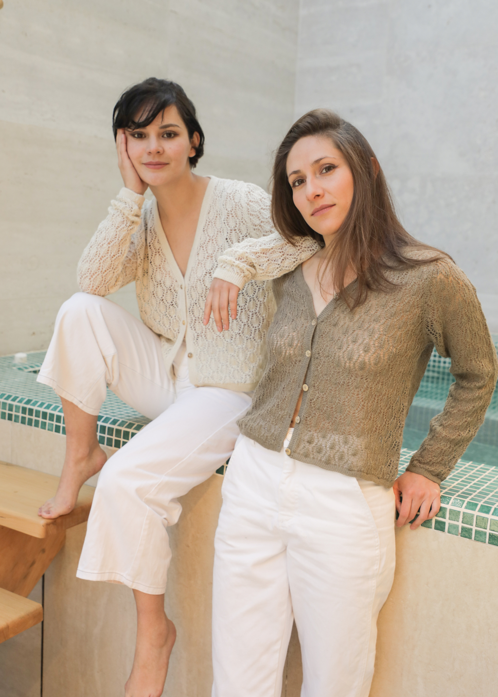 Wara V Alpaca Crop Cardigan