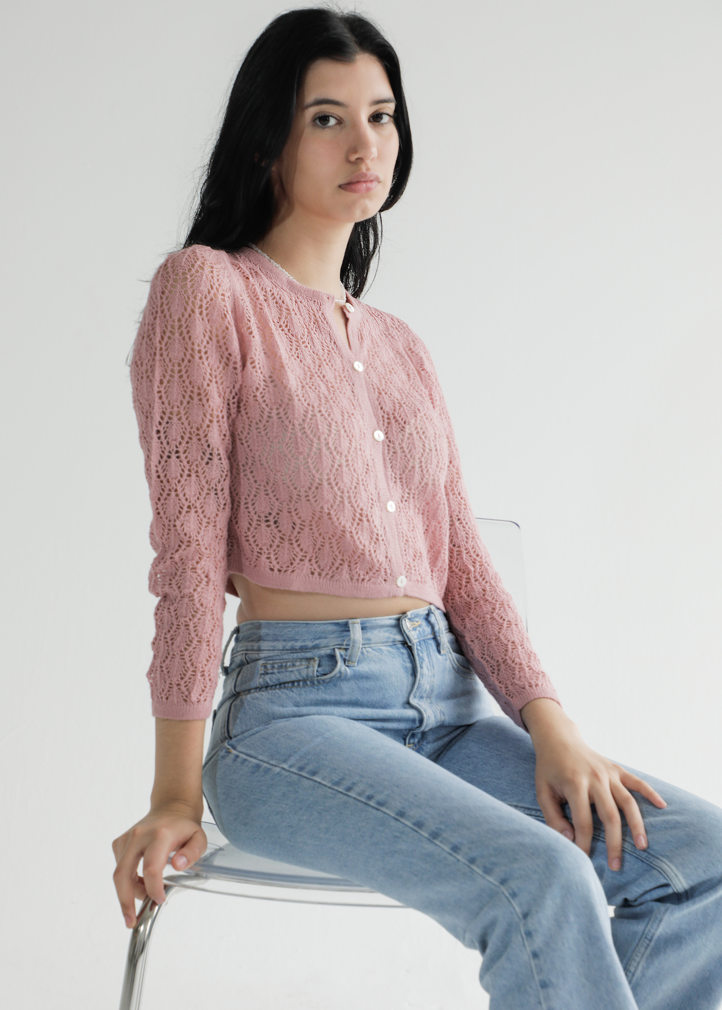 Wara Alpaca Crop Cardigan