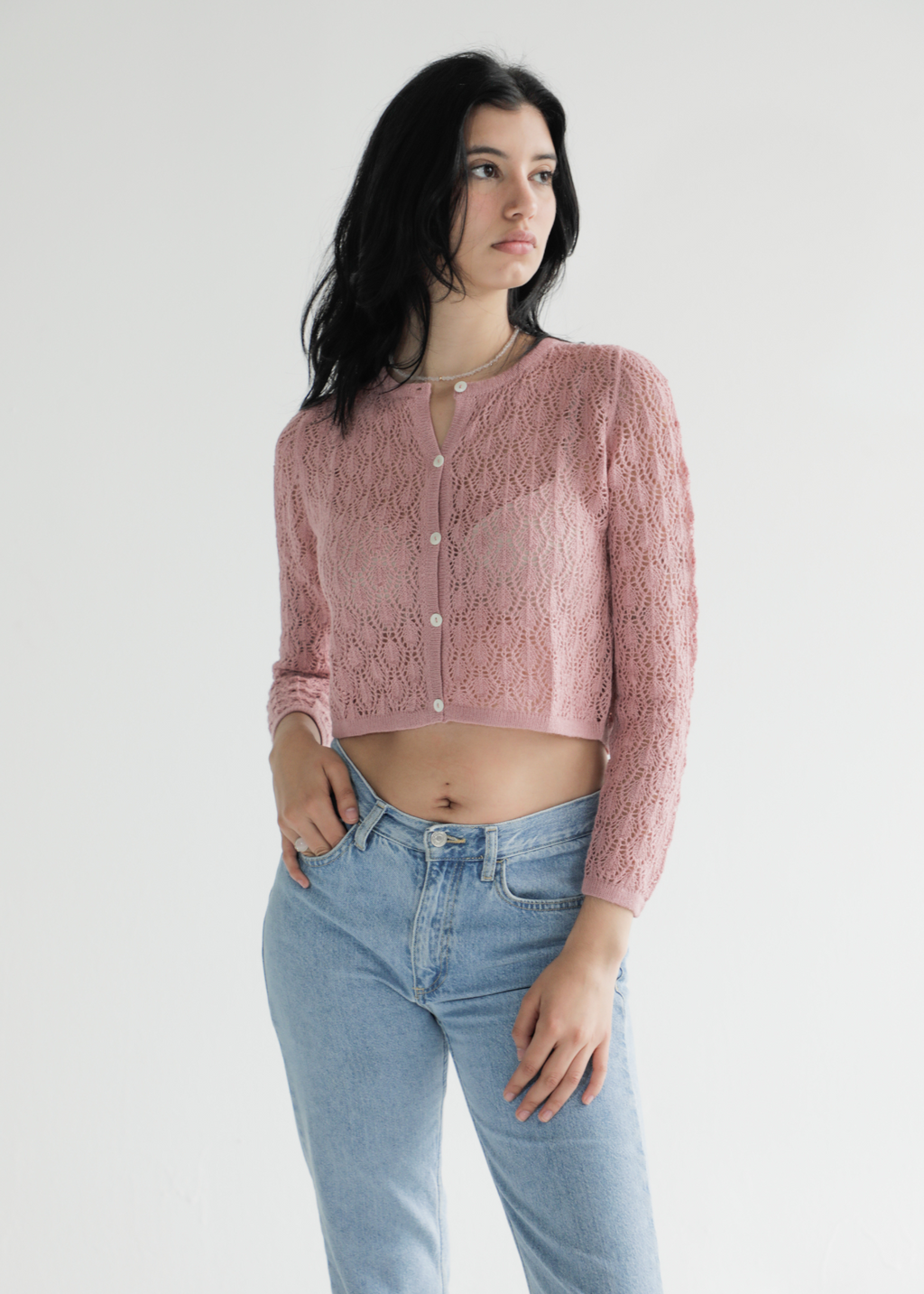 Wara Alpaca Crop Cardigan